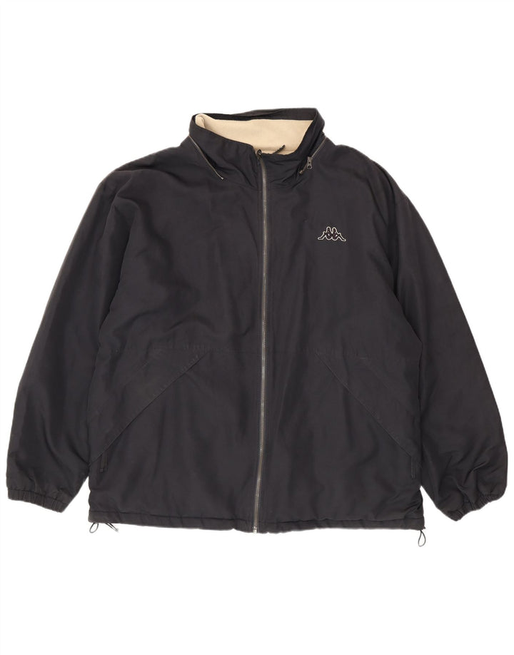 Kappa Chaqueta reversible para hombre UK 40 Large Poliéster azul marino