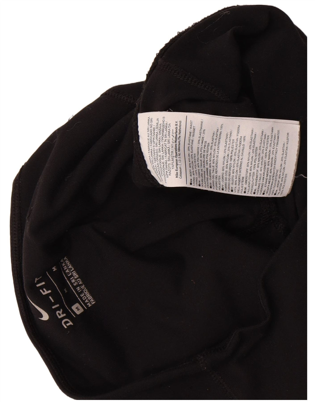 Nike - Leggings Dri Fit para mujer, talla 40, nailon negro mediano