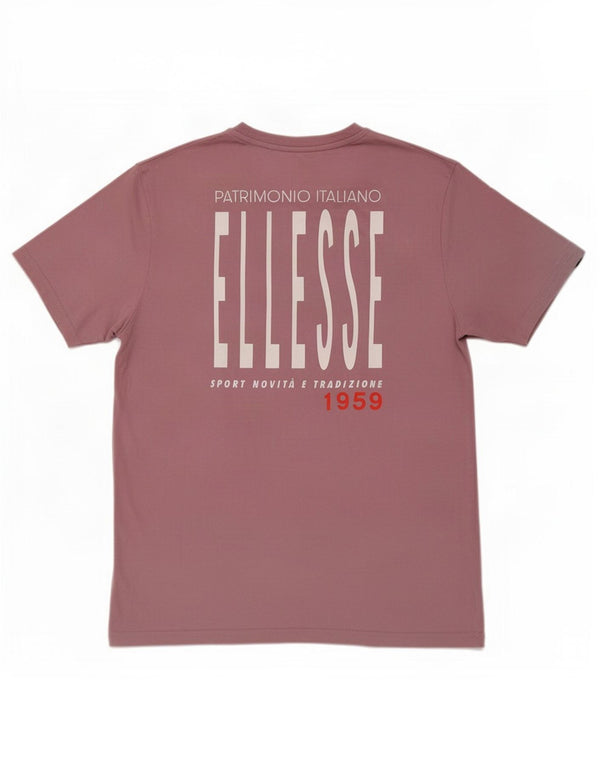 Ellesse Hombre Camiseta Gráfica Top XL Algodón Rosa