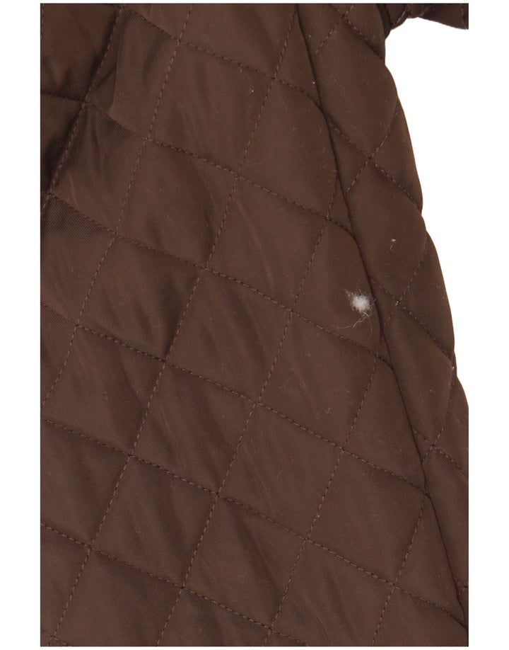 London Fog Chaqueta acolchada para hombre UK 40 Large Marrón Poliéster