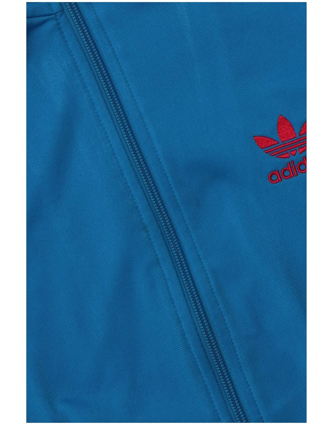 Adidas - Chaqueta de chándal gráfica para mujer, talla 36, poliéster azul pequeño
