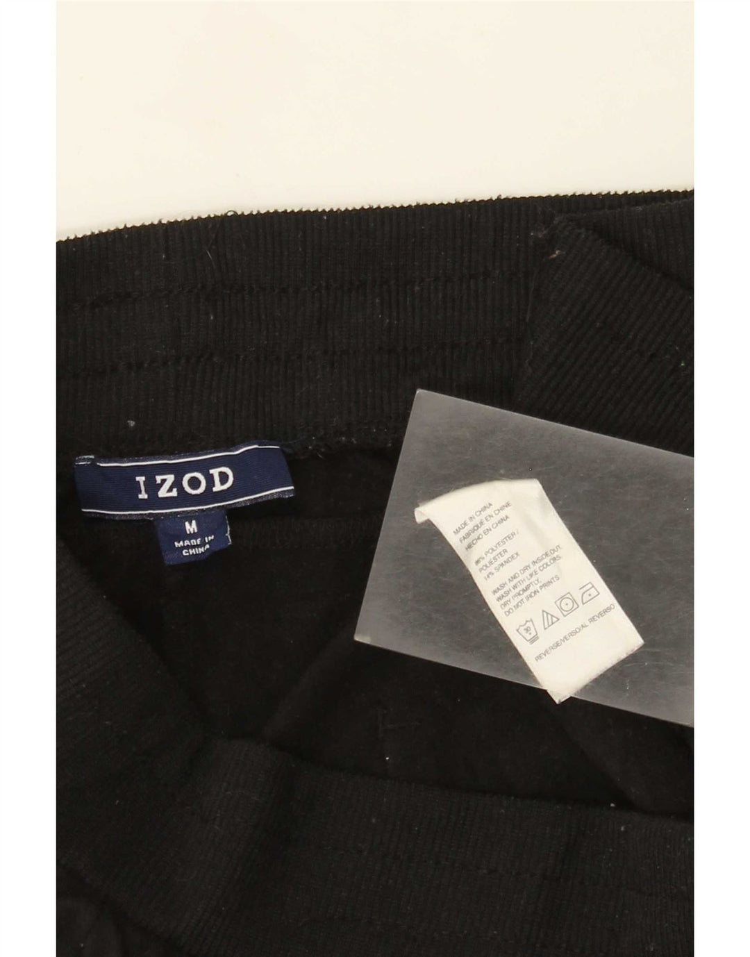 Pantalones de chándal para mujer Izod UK 44 Mediano Negro Poliéster
