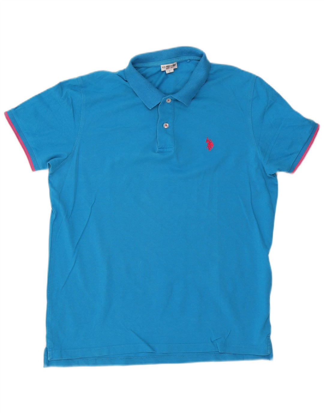 ASSN DE POLO DE EE. UU. Polo para hombre azul grande