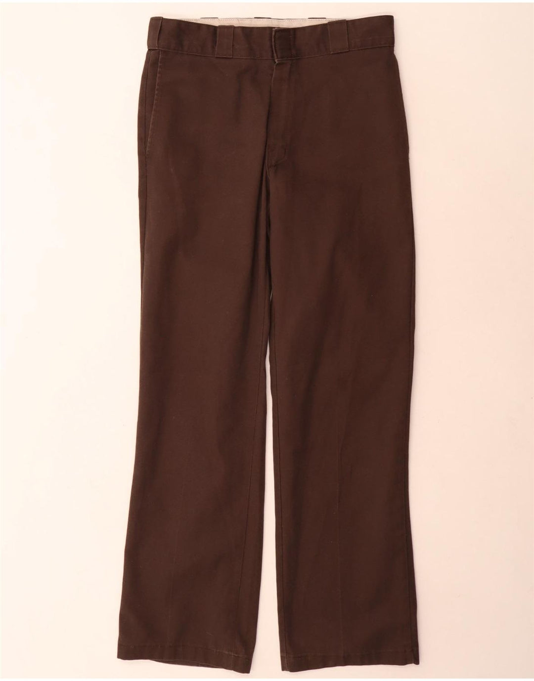 Dickies Mens 874 pantalones chinos rectos W31 L32 poliéster marrón