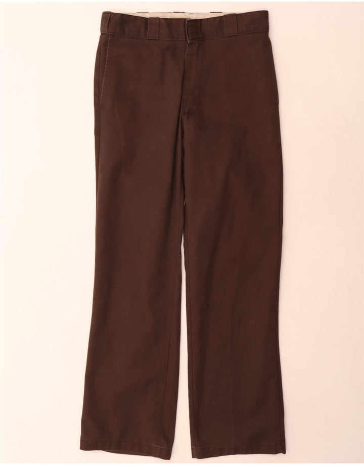 Dickies Mens 874 pantalones chinos rectos W31 L32 poliéster marrón