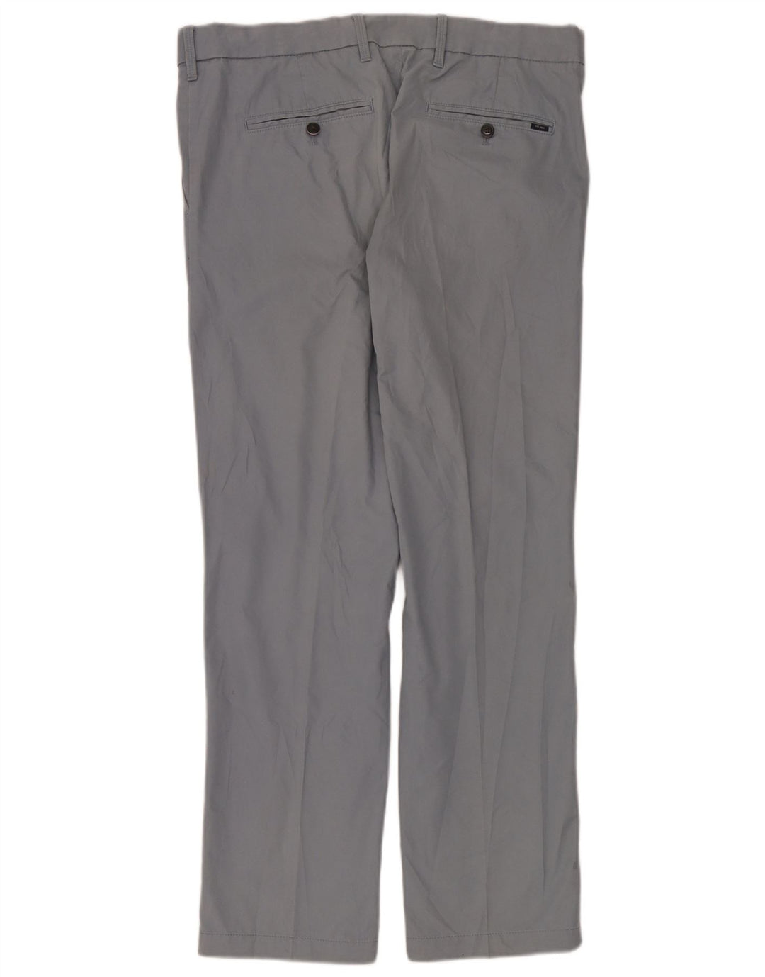 Marks & Spencer Pantalón de traje de corte regular para hombre W36 L31 Algodón azul