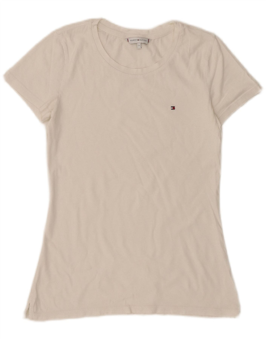 Tommy Hilfiger Camiseta para Mujer Top UK 8 Small White