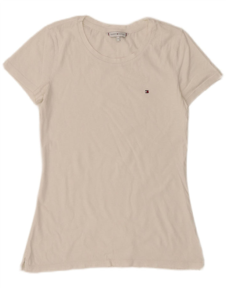 Tommy Hilfiger Camiseta para Mujer Top UK 8 Small White