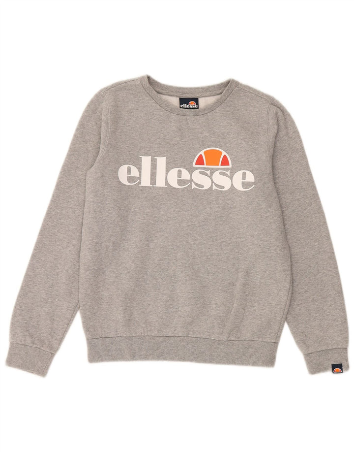 Ellesse Boys Graphic Sudadera Jumper 12-13 años Gris Algodón