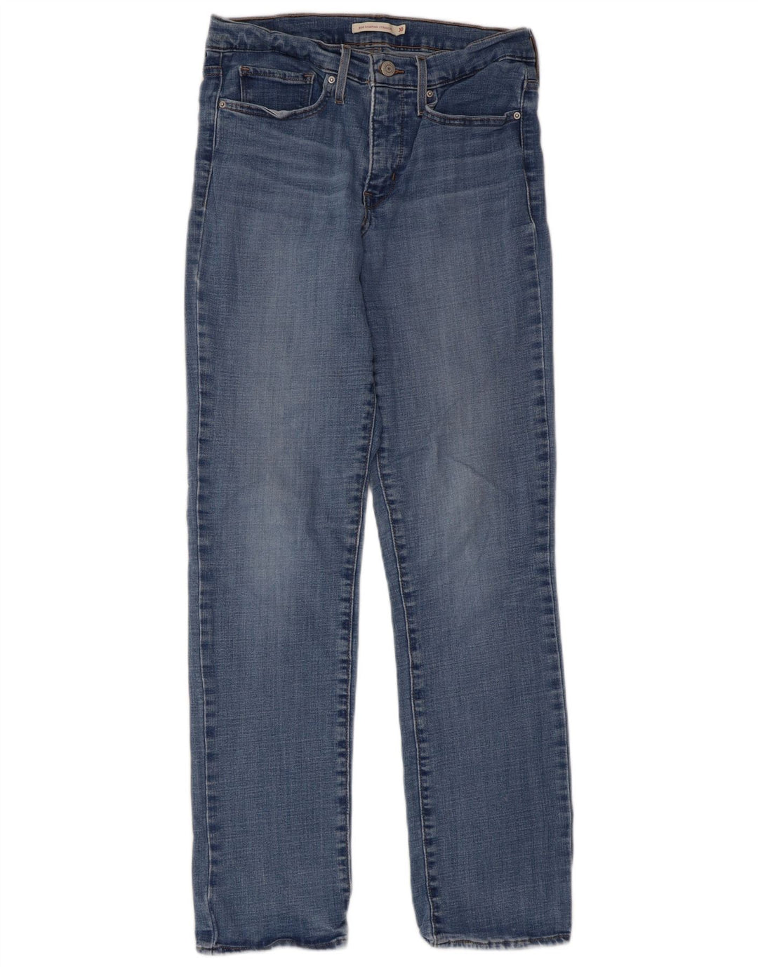 Levi's Mujer 314 Shaping Straight Jeans W30 L32 Algodón Azul