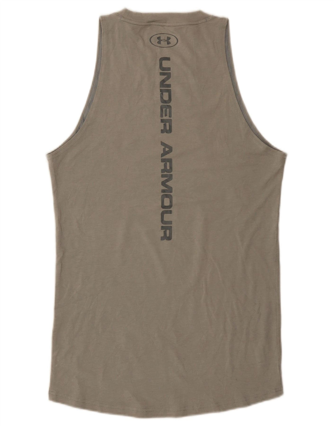 Under Armour Camiseta sin mangas con gráfico Heat Gear para hombre, talla pequeña, gris