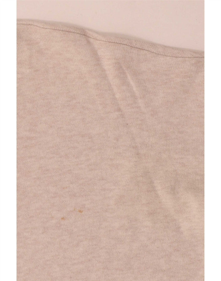 Zara - Jersey extragrande con cuello barco para mujer, talla 40, color beige medio