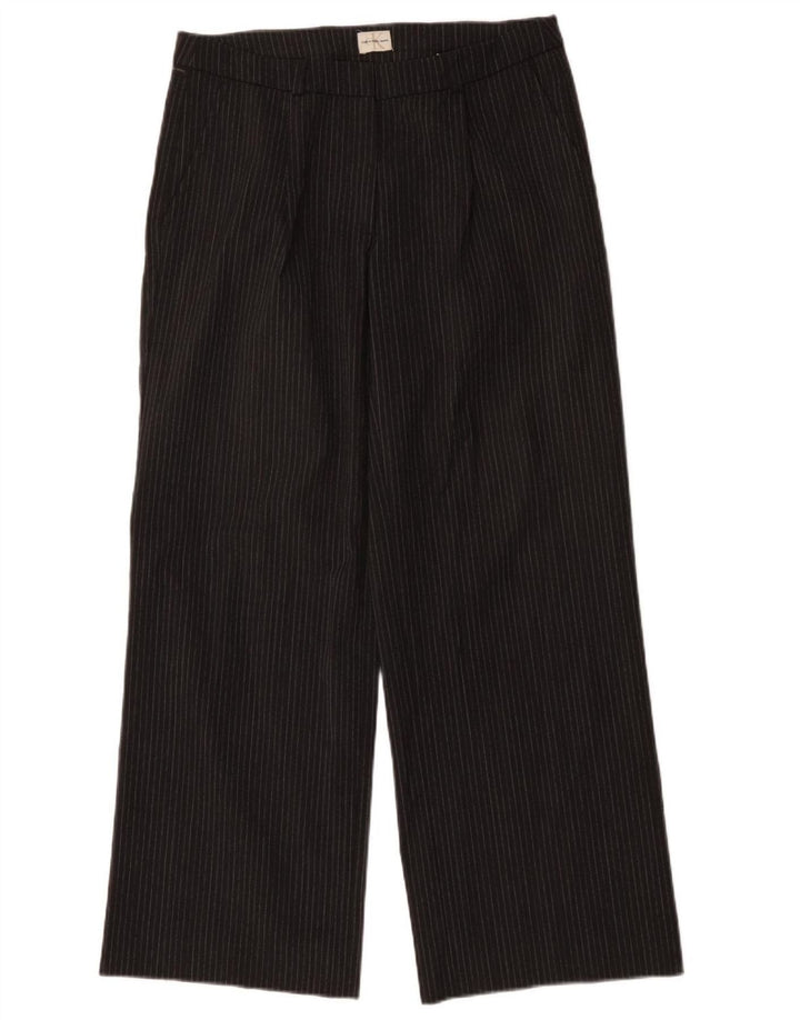 Pantalón chino recto CALVIN KLEIN Mujer W30 L31 Poliéster a rayas grises