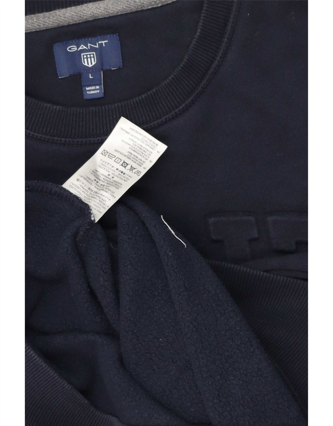 Gant Hombre Sudadera Gráfica Jumper Large Azul Marino Algodón