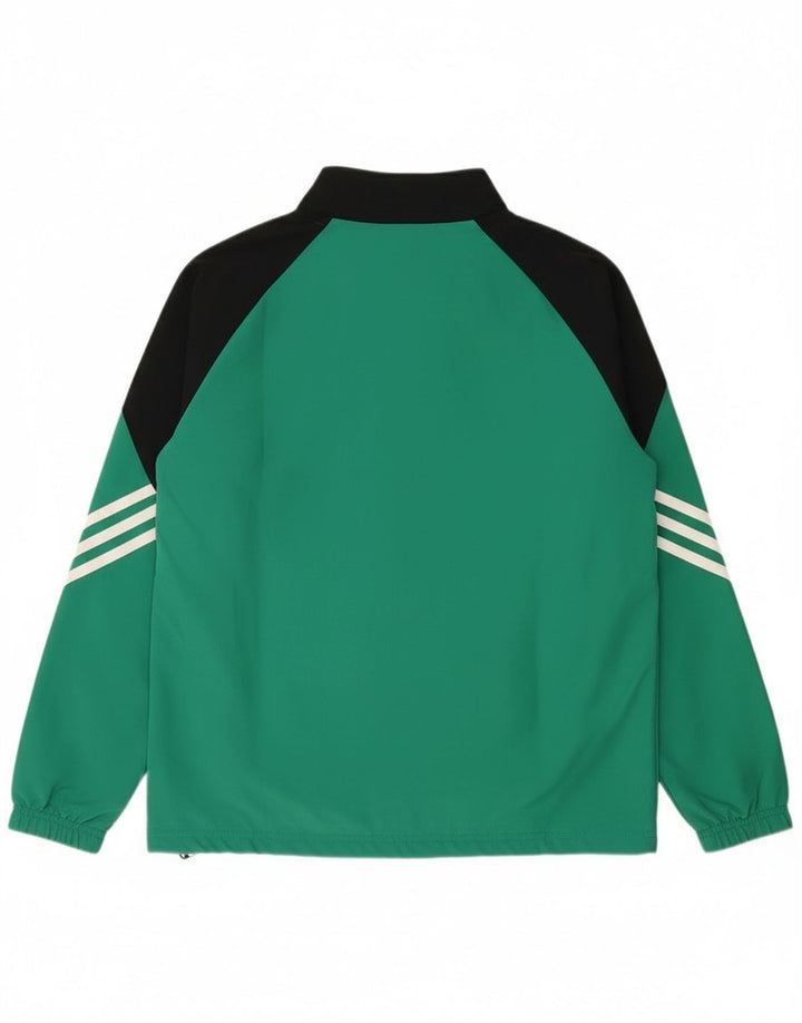 Adidas Chaqueta de chándal para niño 13-14 años XL Verde Colorblock Poliéster