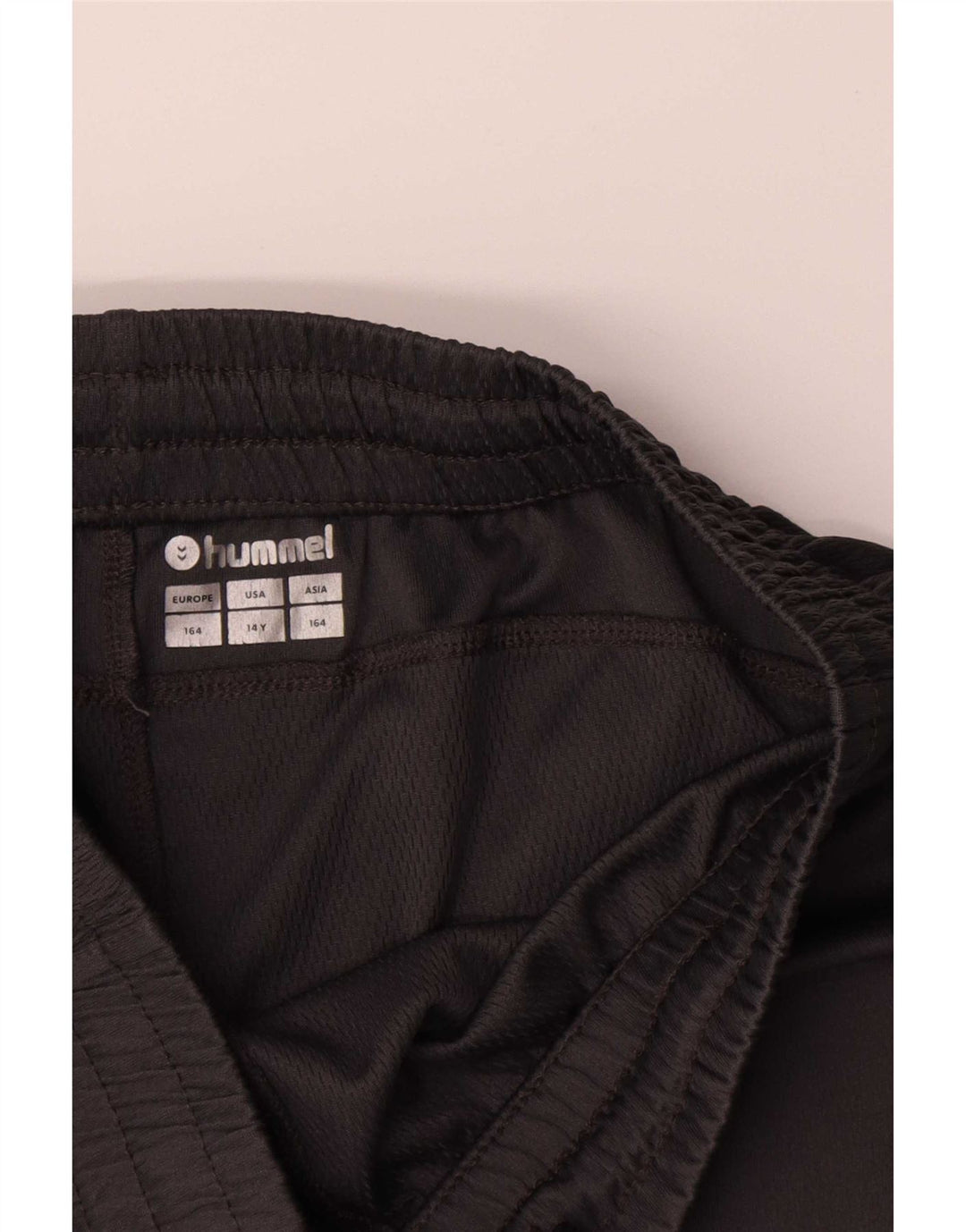 Hummel Shorts deportivos con gráficos para niños 13-14 años Gris Poliéster color block