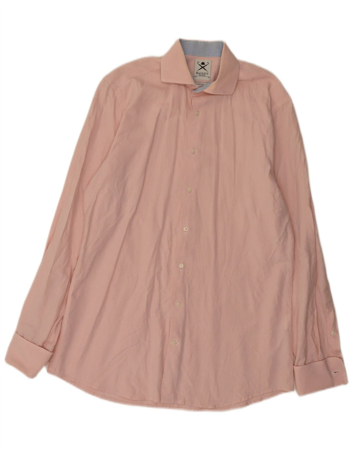 Hackett Camisa formal a medida para hombre Talla 15 39 Algodón rosa medio