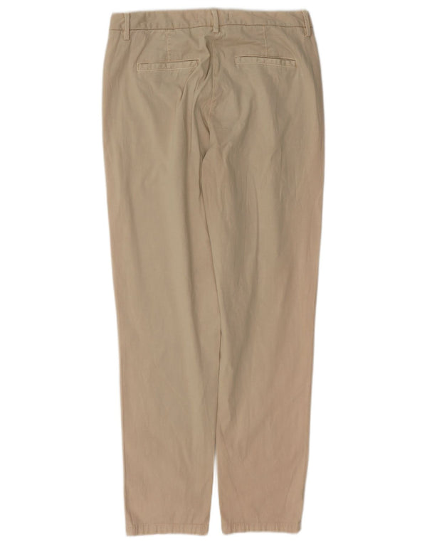 Marks & Spencer Pantalones chinos ajustados para mujer UK 10 Small W27 L29 Algodón beige