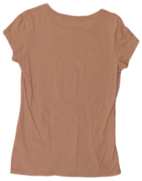 Guess Camiseta gráfica para mujer Top UK 12 Medium Pink Cotton