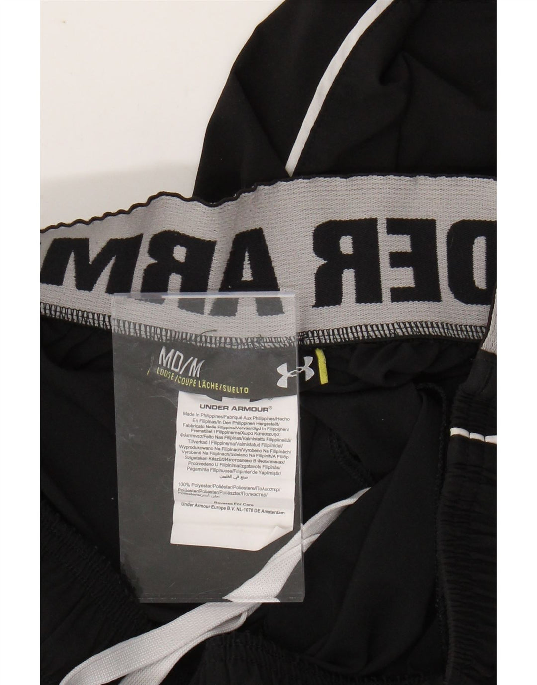 UNDER ARMOUR Pantalones cortos deportivos gráficos para hombre Poliéster negro mediano