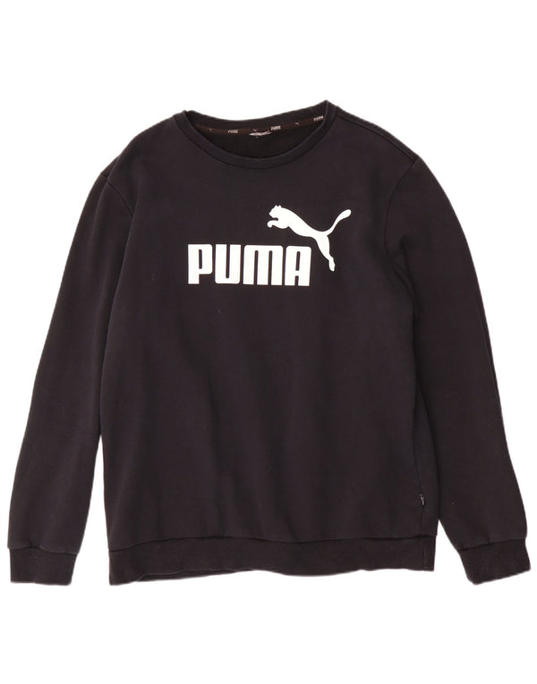 Puma Hombre Graphic Sudadera Jumper Grande Negro