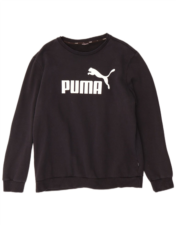 Puma Hombre Graphic Sudadera Jumper Grande Negro