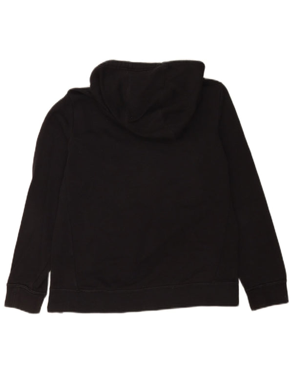 Nike Boys Graphic Standard Fit Hoodie Jumper 12-13 Years Large Black Cotton