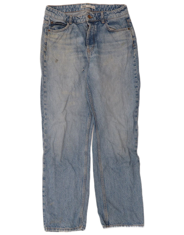 Zara Vaqueros Rectos Mujer EU 38 Small W28 L28 Azul