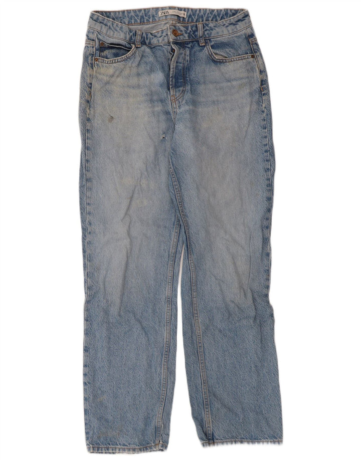 Zara Vaqueros Rectos Mujer EU 38 Small W28 L28 Azul