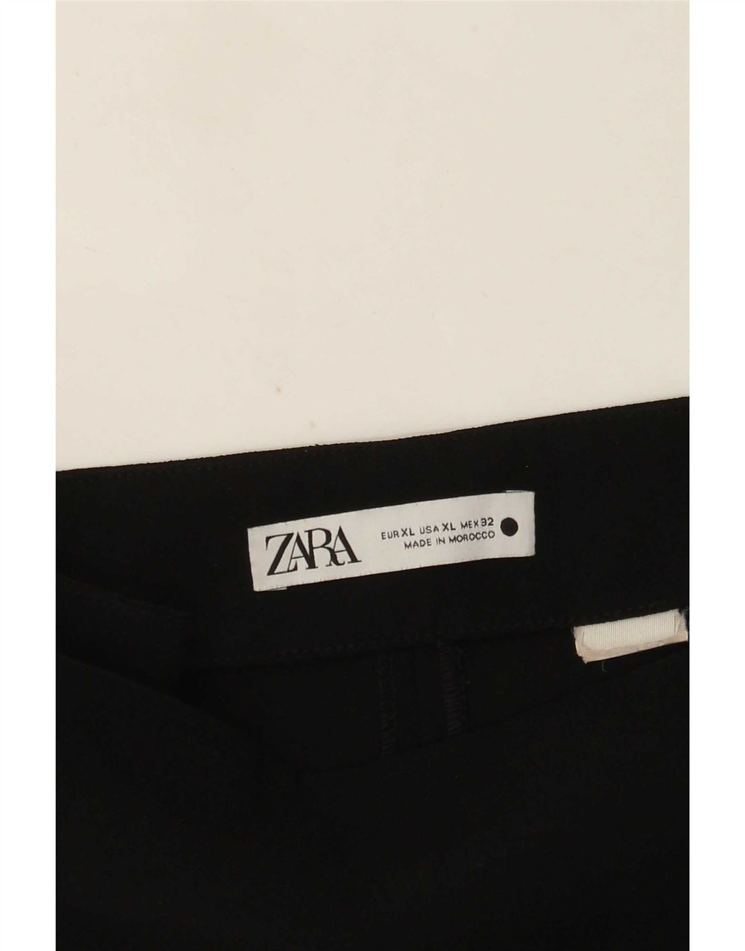 Zara Mujer Minifalda XL W32 Negro