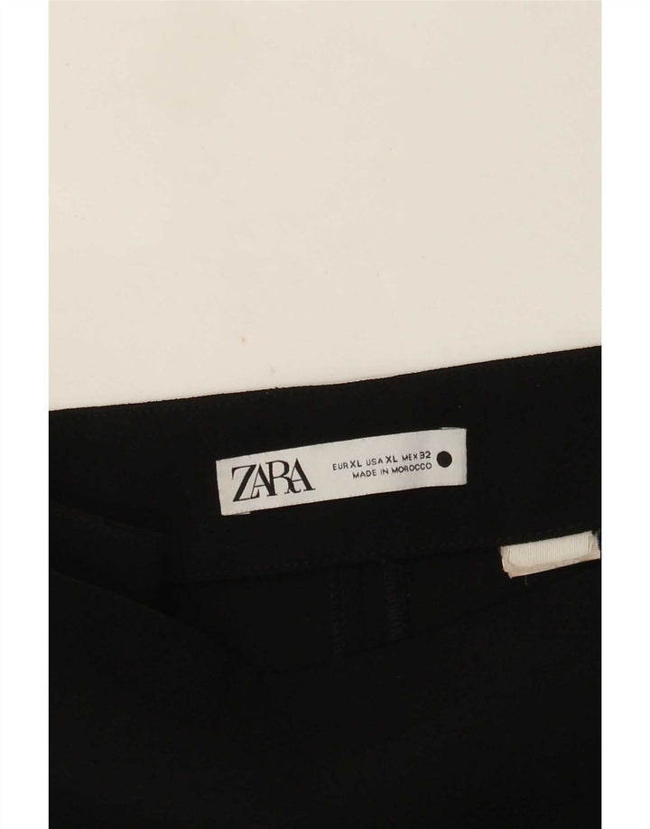 Zara Mujer Minifalda XL W32 Negro