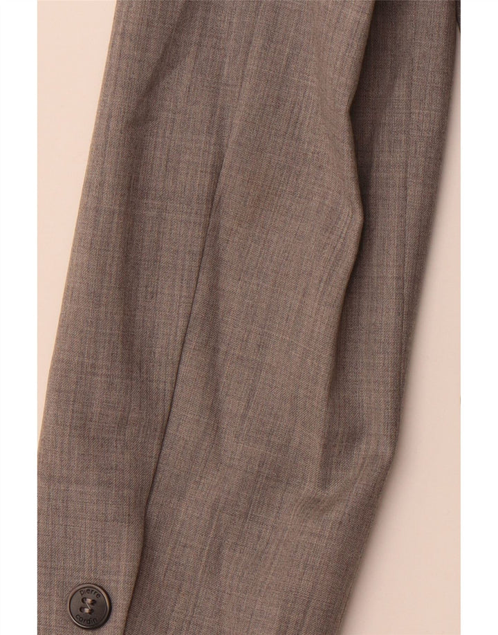 PIERRE CARDIN Chaqueta tipo blazer de 3 botones para mujer EU 42 Gris medio a rayas