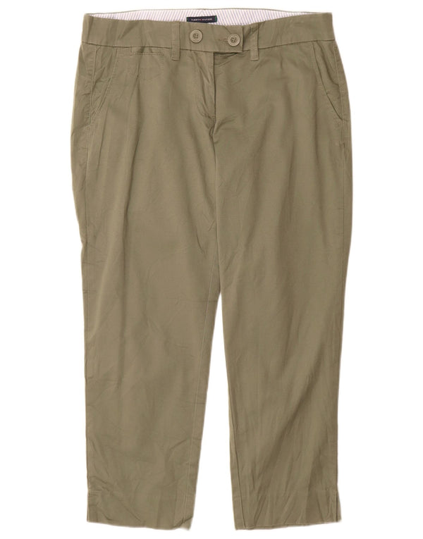 Tommy Hilfiger Pantalones rectos para mujer US 6 Medium W30 L27 Caqui