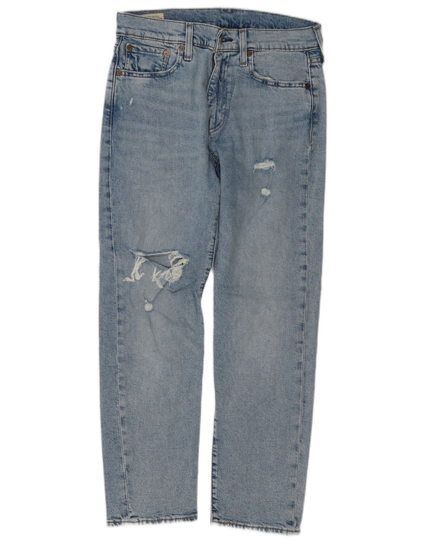 Levi's Hombre 502 Vaqueros cónicos desgastados W30 L30 Algodón azul