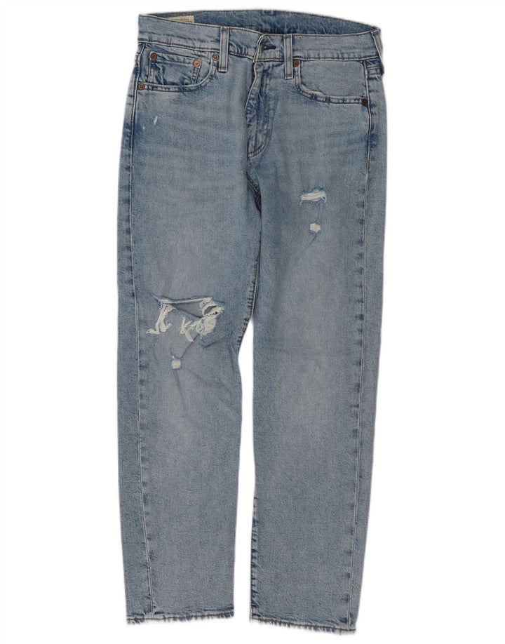 Levi's Hombre 502 Vaqueros cónicos desgastados W30 L30 Algodón azul