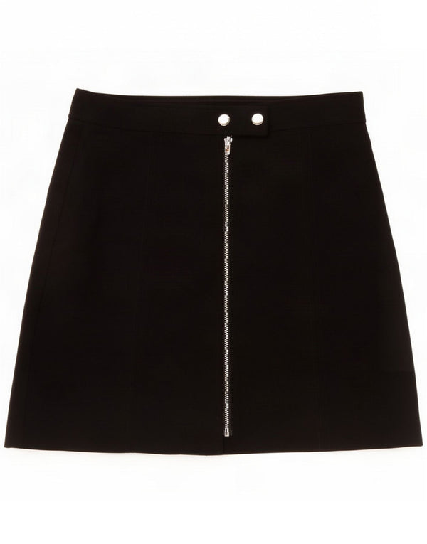 Minifalda para mujer Warehouse UK 12 Medium W29 Poliéster negro