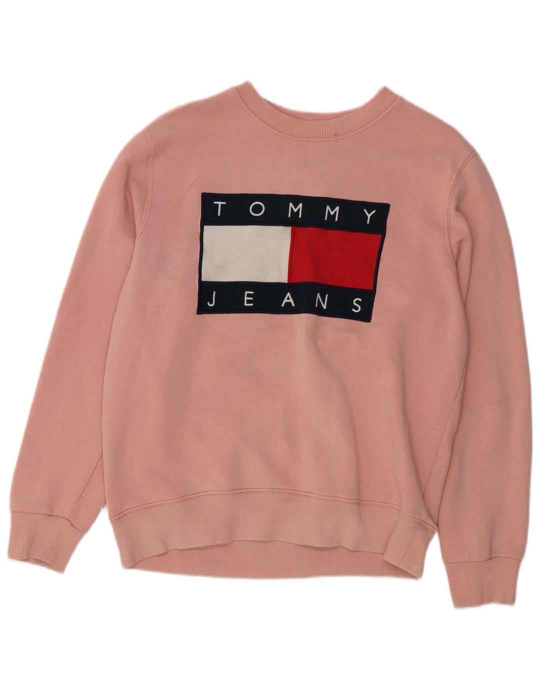 TOMMY HILFIGER Sudadera gráfica para mujer Jersey UK 40 Algodón rosa medio