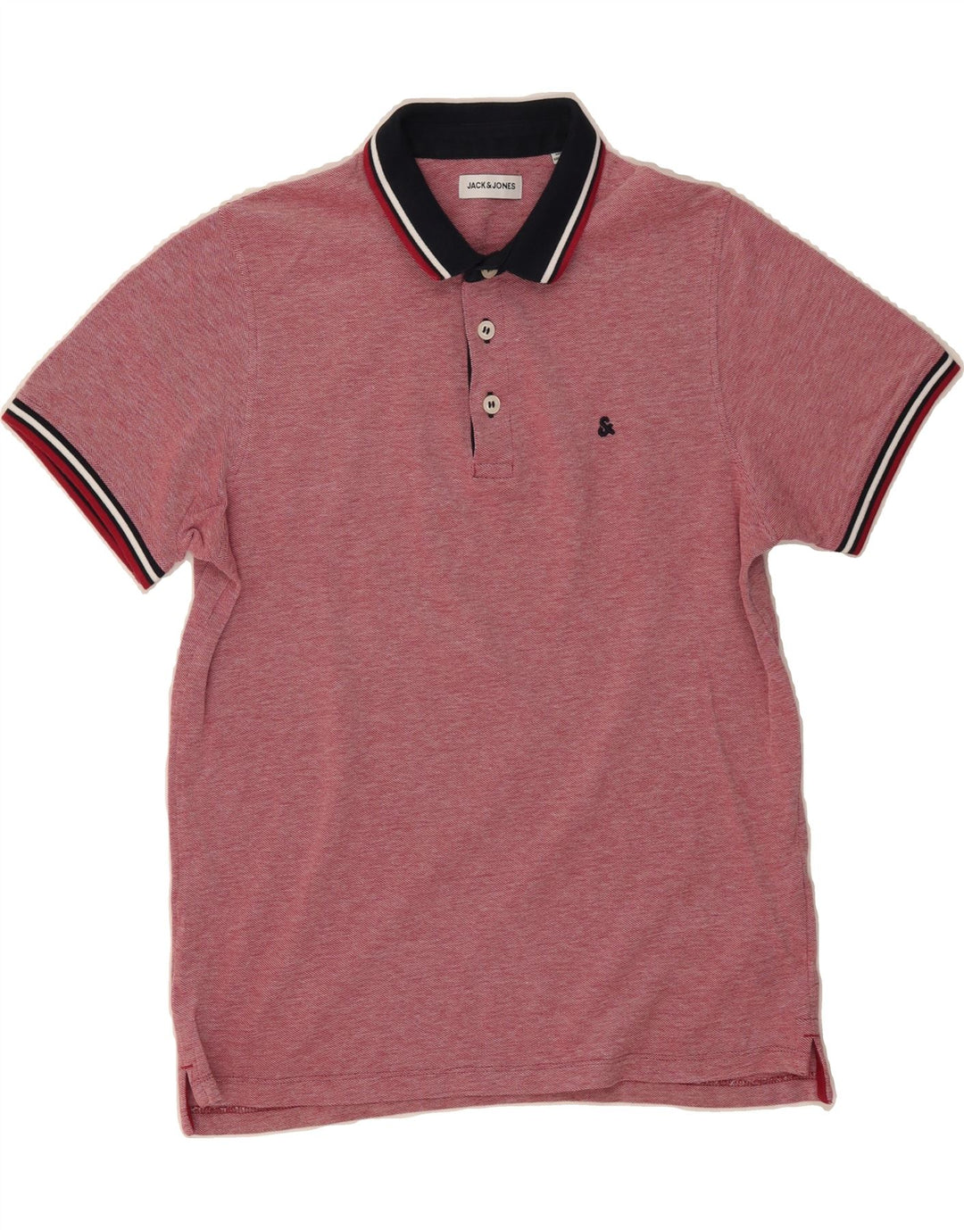 JACK & JONES Mens Polo Shirt Small Red Cotton Vintage Jack & Jones and Second-Hand Jack & Jones from Messina Hembry 