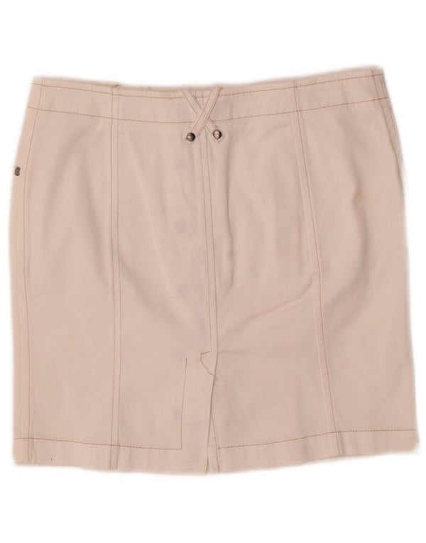 Fay Minifalda vaquera para mujer IT 42 Medium W26 Algodón blanco