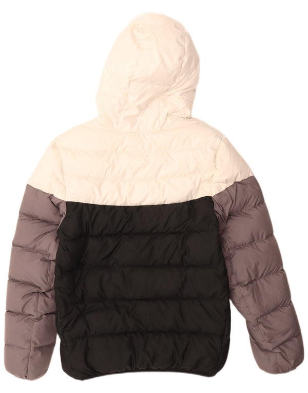 NIKE Chaqueta acolchada con capucha para hombre UK 36 Small Multicolor Colorblock