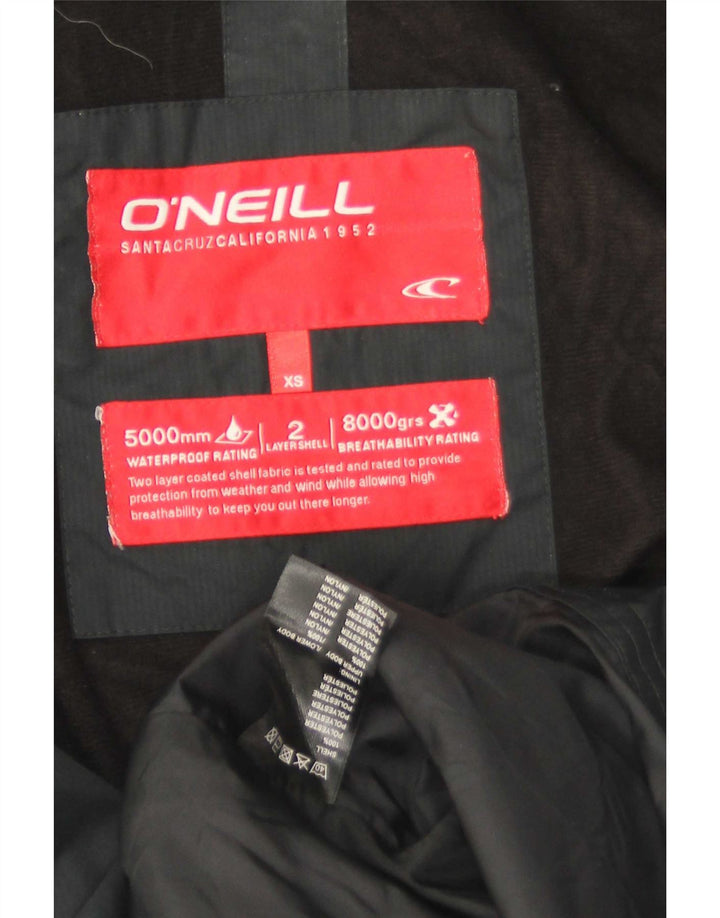 O'Neill Chaqueta cortavientos con capucha y gráfico para hombre UK 34 XS Poliéster negro