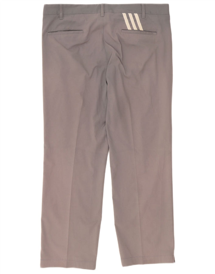 Pantalón chino recto Adidas para hombre W38 L29 Poliéster gris
