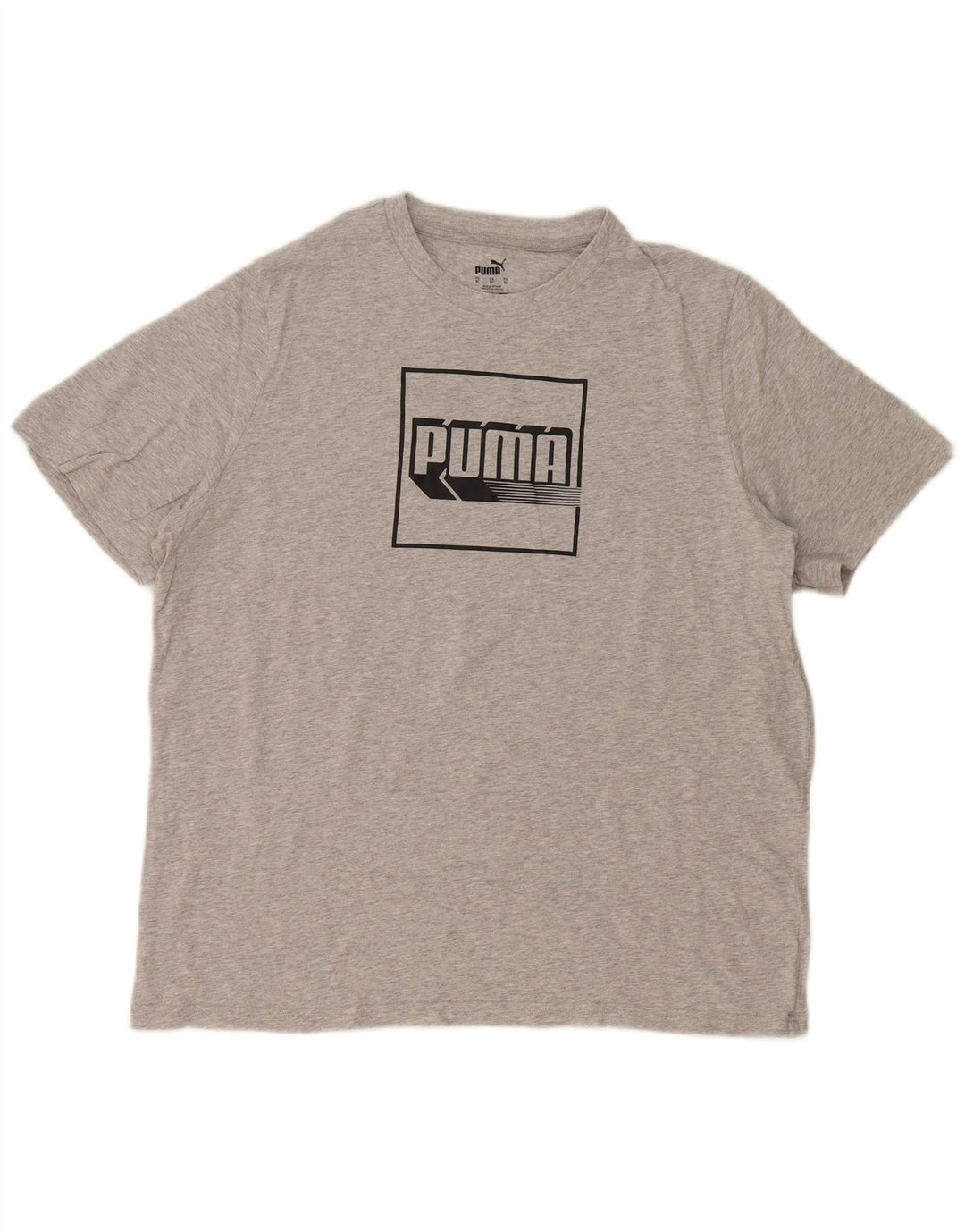 Puma Camiseta gráfica para hombre Top XL gris moteado