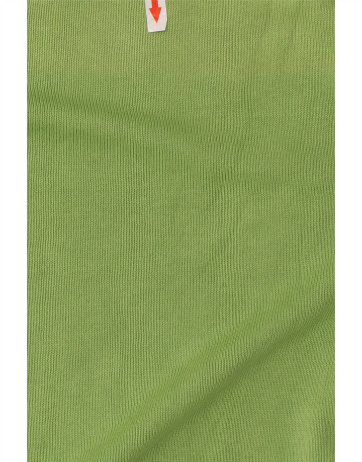 Zara Hombre Jersey Cuello Redondo Jersey Grande Algodón Verde