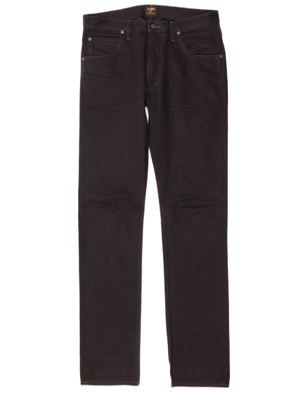 Lee Mens 101 Rider Slim Jeans W31 L34 Algodón Negro