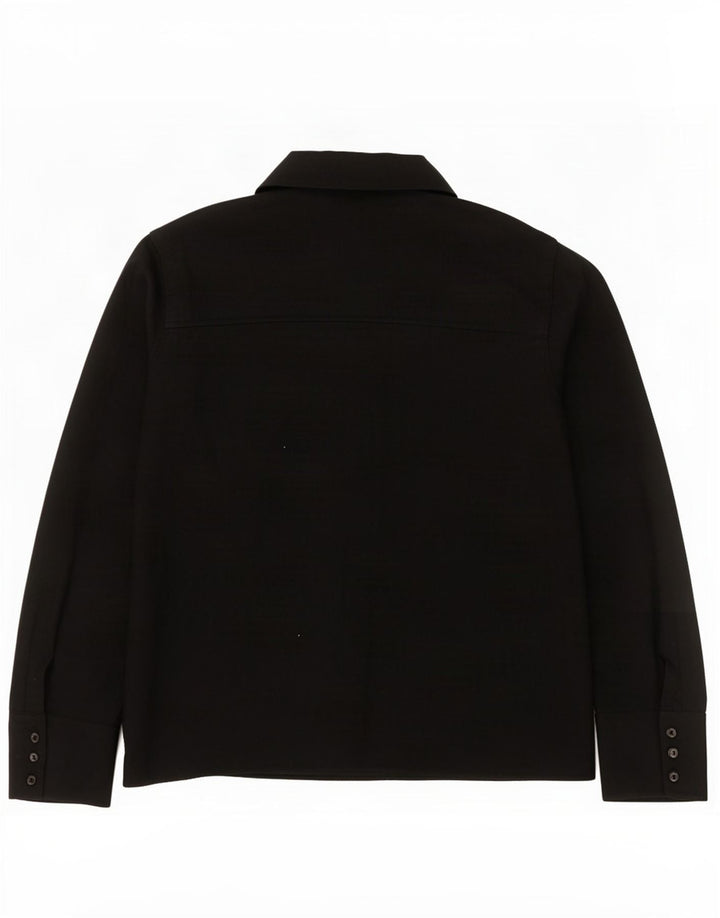 Marks & Spencer Suéter tipo cárdigan extragrande para mujer UK 44 Viscosa negra grande