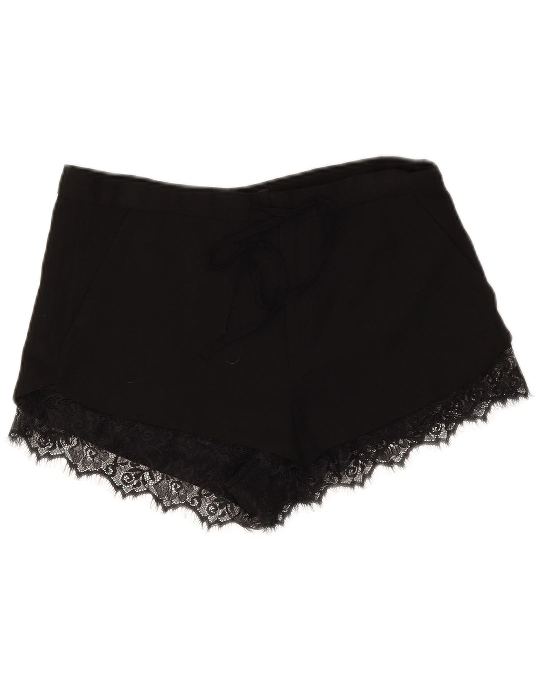 Zara Mujer Hot Pants Pequeño W26 Negro