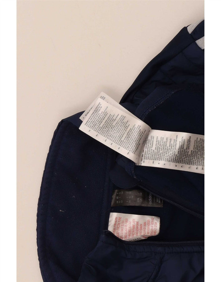 Adidas - Chándal Aeroready con cremallera y cuello para niños, 13-14 años, azul marino