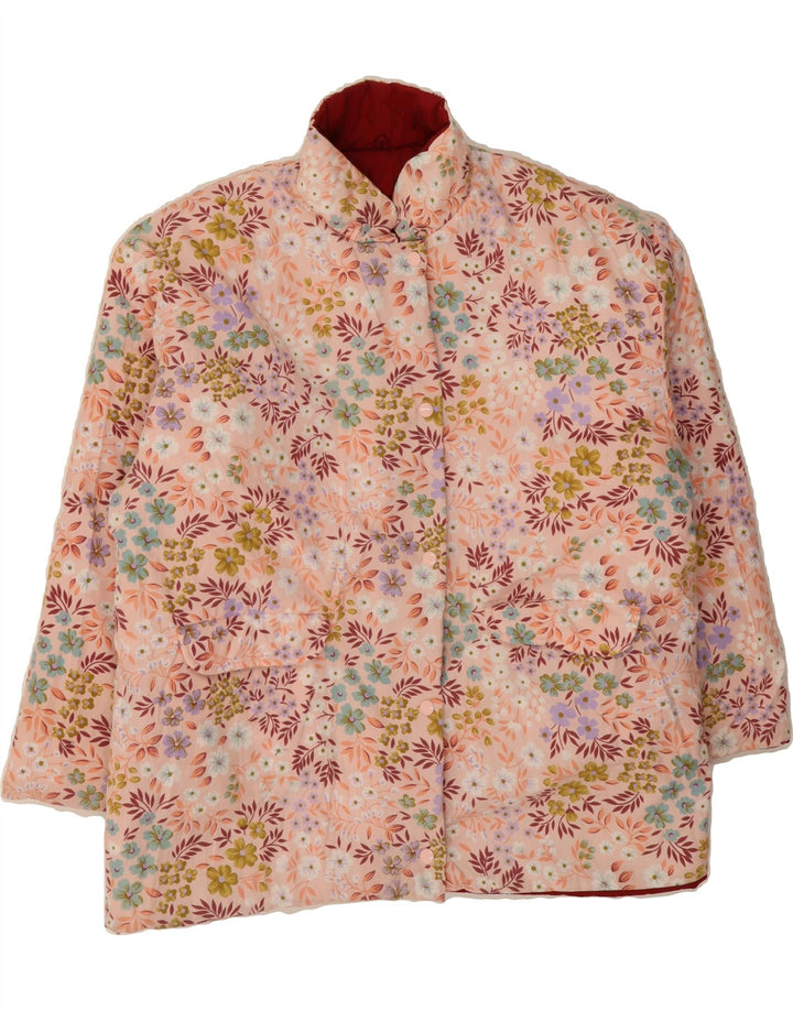 VINTAGE Girls Oversized Reversible Jacket 13-14 Years Red Polyester Vintage Vintage and Second-Hand Vintage from Messina Hembry 