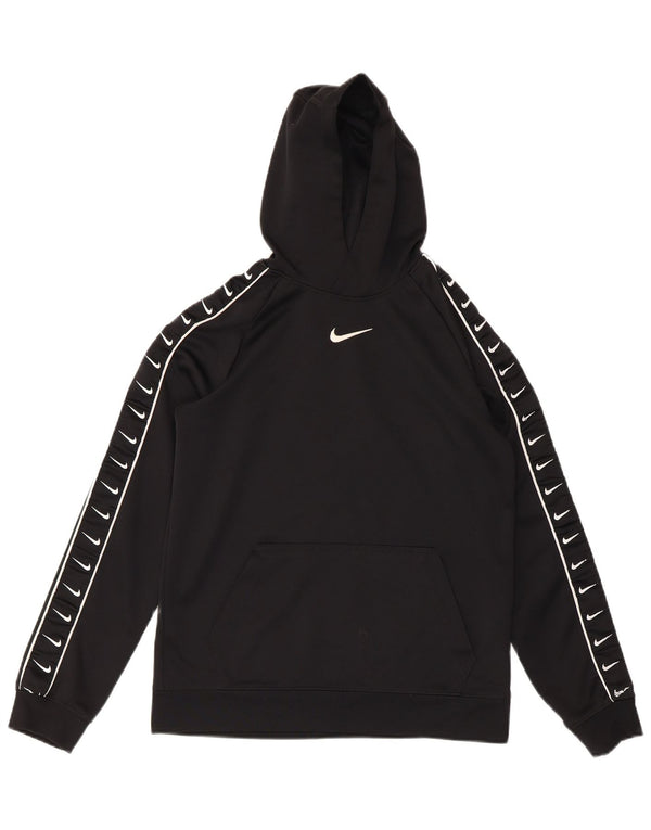 Nike Boys Graphic Sudadera con capucha Jumper 12-13 años Grande Negro Poliéster Deportes